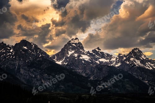 Preview: Teton Peaks Sunset, Grand Teton National Park Wyoming