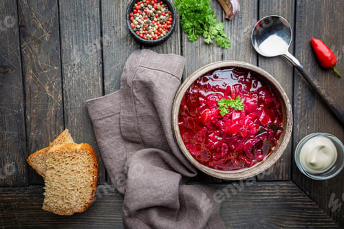 Preview: Traditional vegetable borscht
