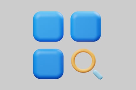 Preview: Search grid icon business