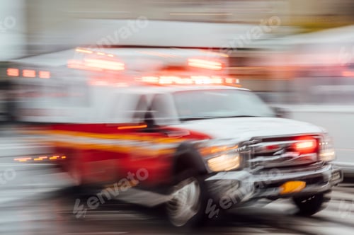 Preview: High-speed ambulance on a New York City street