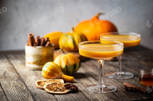 Preview: Pumpkin and orange cocktail
