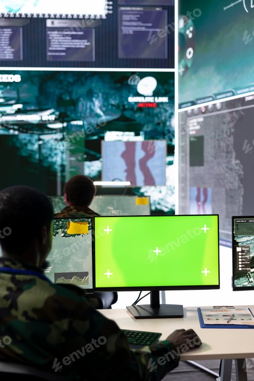 Preview: Control center operator tracking all ships along the coast line
