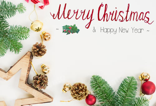 Preview: Christmas flat lay styled scene