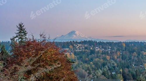 Preview: A View Of Mount Rainier In The Evening.