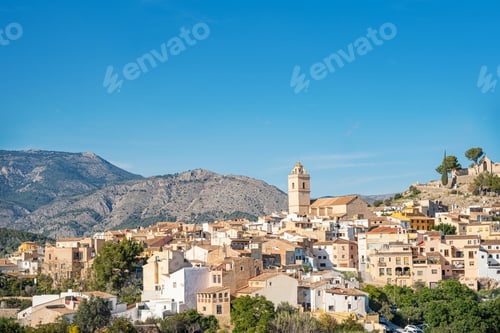 Preview: View of the ancient city Polop, Alicante in Spain
