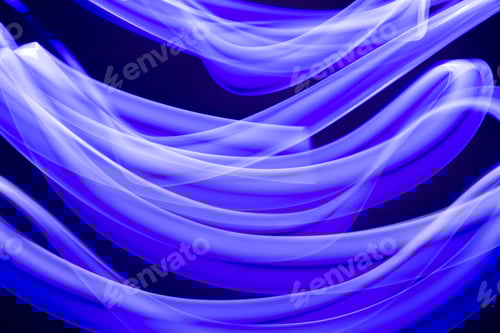 Preview: Violet light trails, long exposure abstract photo