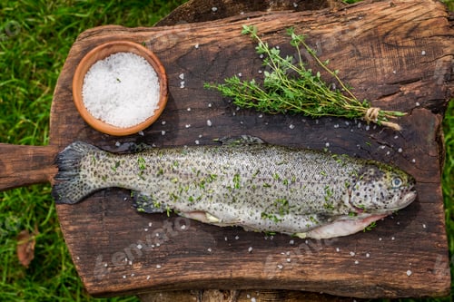 Preview: Fresh whole trout in the summer garden