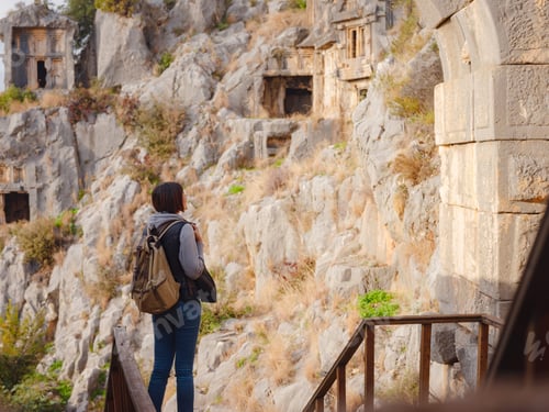 Preview: Ruins of ancient Greek-Roman amphitheatre in Myra, old name - Demre, Turkey.