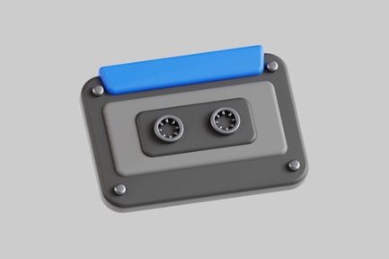 Preview: Audio cassette tape minimal