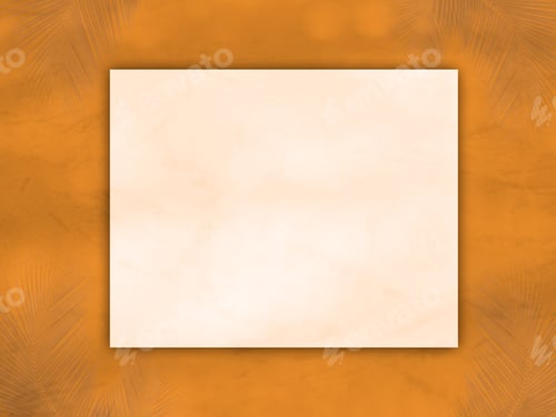 Preview: Frame Summer Background, Abstract Shadow Leaf Orange Wall