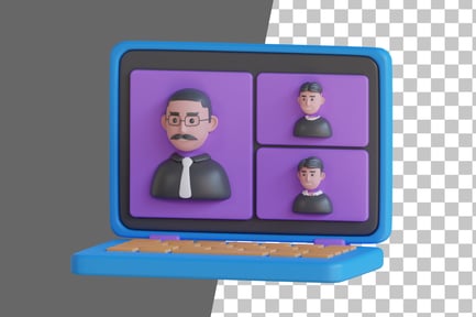 Preview: Online Class 3D Icon