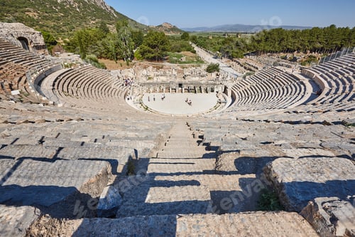 Preview: Ephesus archeological site. Classic amphitheatre. Ancient place in Turkey