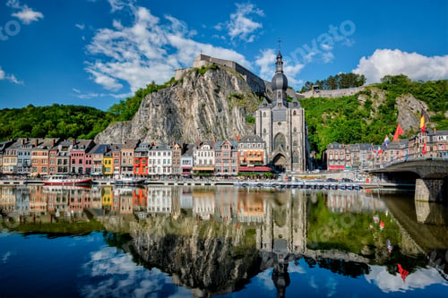 Preview: View of picturesque Dinant town. Belgium