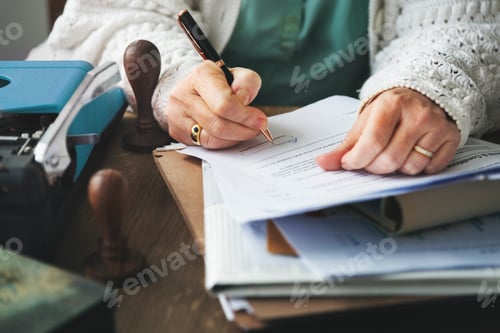 Preview: Stamp Signing Authorization Contract Documents Concept