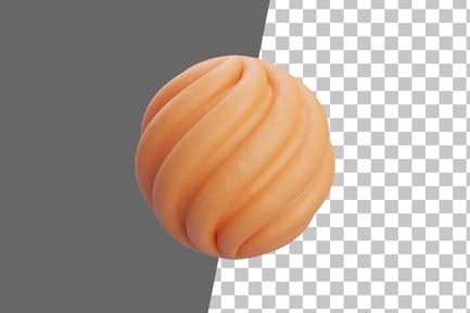 Preview: Twisted Wavy Ball Neon 3D Icon