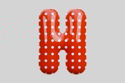 Preview: Inflated Letter H