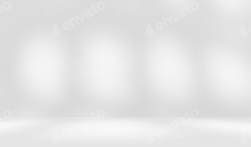 Preview: Empty white gray room studio with leaves shadow overlay effect for product presentation.