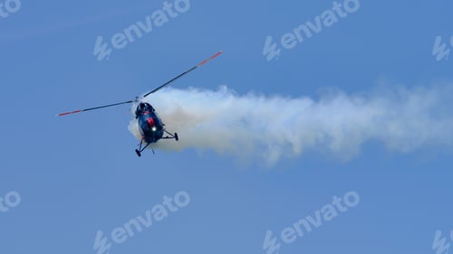 Preview: Heliforce aerobatic helicopter during the flight show