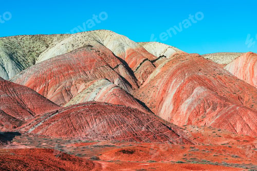 Preview: Red sand mountains in the desert area