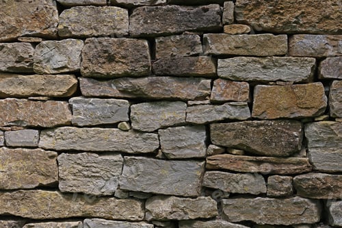 Preview: Brick stone wall with grasses