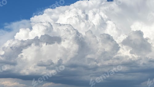 Preview: Closeup of cumulonimbus clouds in summer.