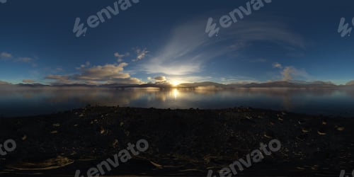 Preview: Dramatic Aerial Panorama of Clouds and Mountain Landscape. Nature Background.