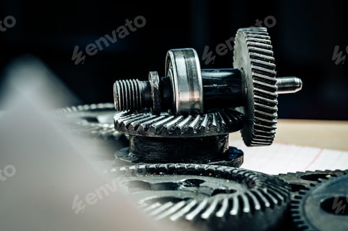 Preview: Gears from an old industrial machine