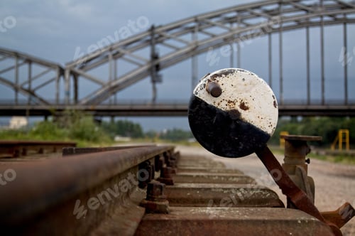 Preview: Closeup of the railway trails