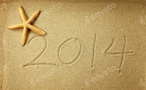 Preview: New Year Message 2014 On The Sand Beach