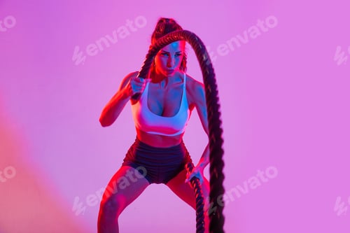 Preview: Sportive woman training