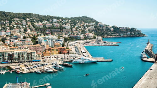 Preview: View of the sea port in Nice, France