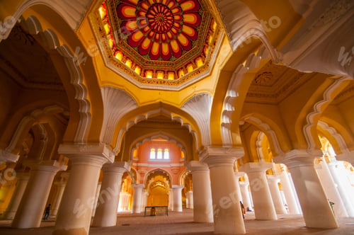 Preview: Ancient Thirumalai Nayak Palace, built in 17th-century, India.