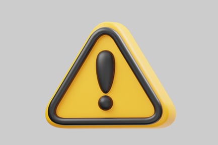 Preview: Triangular Warning Sign in Yellow and Black with Exclamation Icon