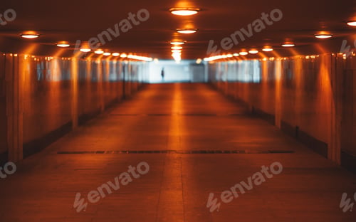 Preview: Illuminated underground passageway