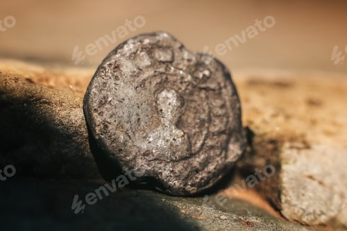 Preview: Macro of an ancient stamp from 10th century