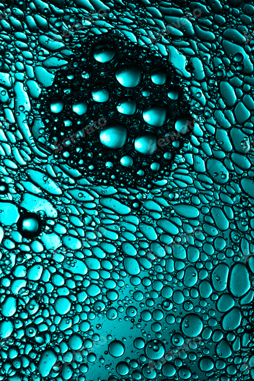 Preview: Abstract cyan alien shapes background