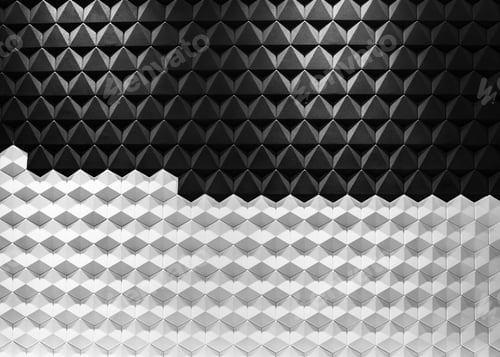 Preview: Modern architecture black and white steel, architectural design, architecture background concept