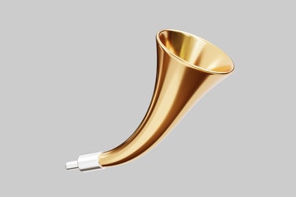 Preview: Shiny gold bugle horn