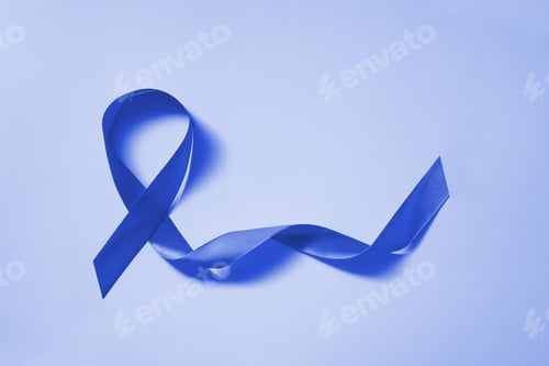 Preview: Blue ribbon symbol of world diabetes day 14 november