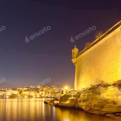 Preview: Valletta from Fort St Angelo on Birgu, Malta