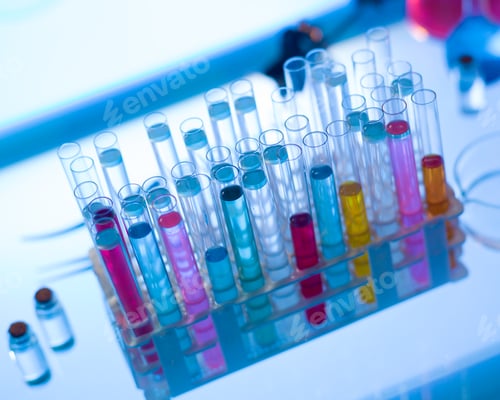 Preview: medical tubes with colorful fluids