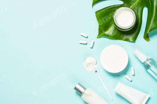 Preview: Collagen powder dietary supplement at blue.