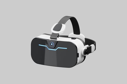 Preview: Sleek futuristic vr headset device