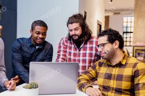 Preview: multiracial group of co-workers