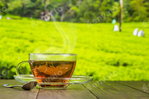 Preview: Tea in a glass cup