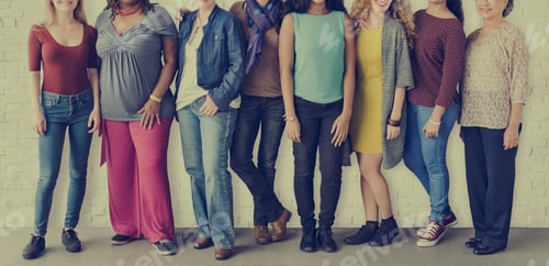 Preview: Girls Friendship Togetherness Community Copy Space Concept