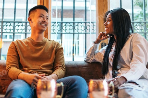 Preview: Asian man and Latina woman on a date