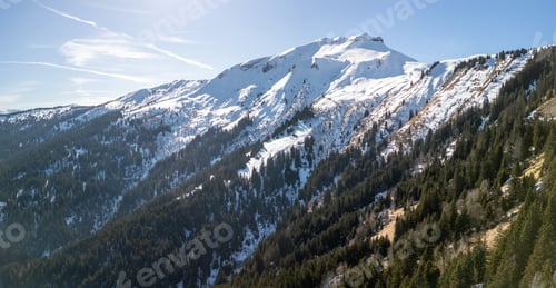 Preview: Winter landscape and pistes at Cordon Ski Resort in French Alps
