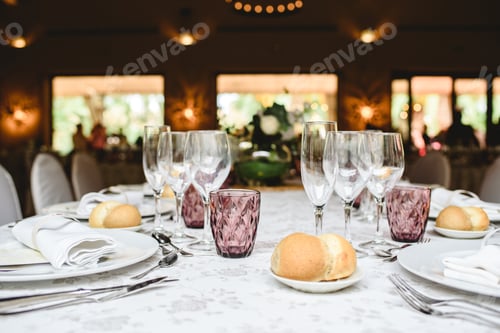 Preview: First dish served at the table during a wedding.