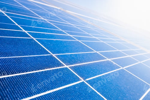 Preview: Detail of a solar panel, the solar energy after the pandemic becomes more important.